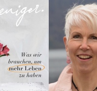 Kerstin Wendel und ihr Buch Weniger.